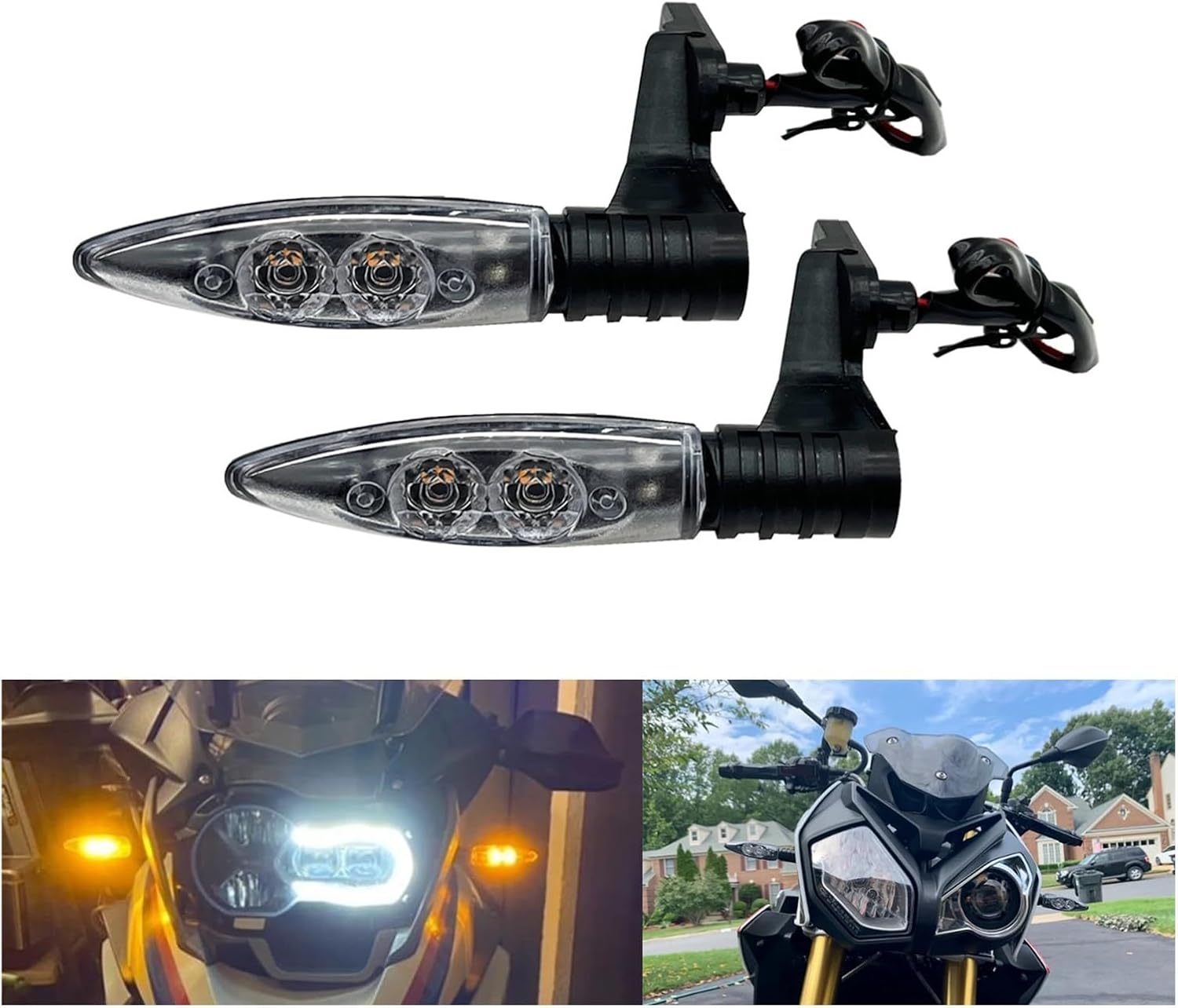 【Amber】 FOXCID 4個 LED 緊急グリル 表面実装 ストロボライト ウルトラスリム